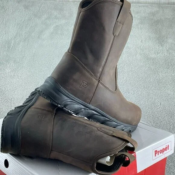Propét Mens Smith 9 Inch Electrical Composite Toe Work Boots Size 9.5 E NWB S080 - Picture 5 of 11